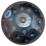 Handpan, frequence 432hz, frequence 440hz, hang drum, hang, gamme Ré mineur Kurd, Zenapan, Do majeur, handpan origine, acheter handpan, couleur bleu